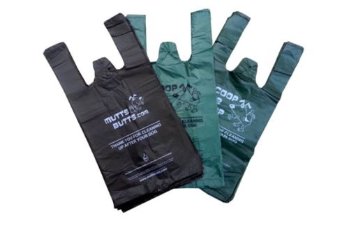 Three types of dog poop bags