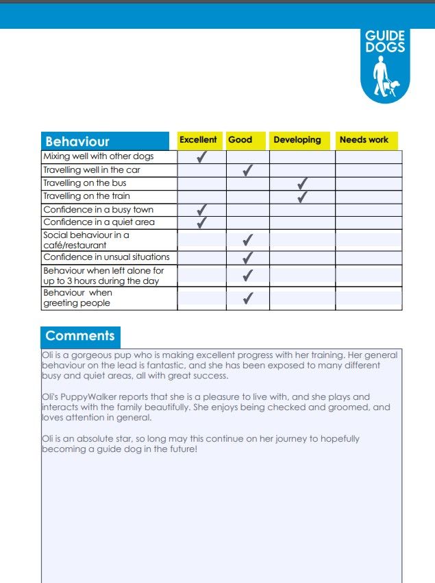 oli report card 1